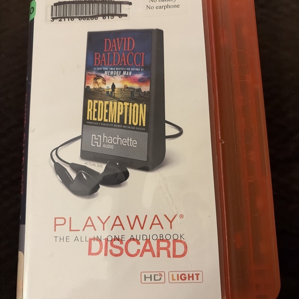 Playaway Audiobook Ex Library Redemption By David Baldacci